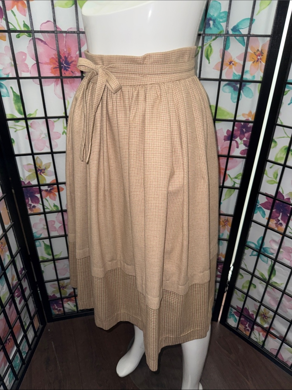 Vintage Bilboquet Tiered Midi Skirt - Picture 5 of 14